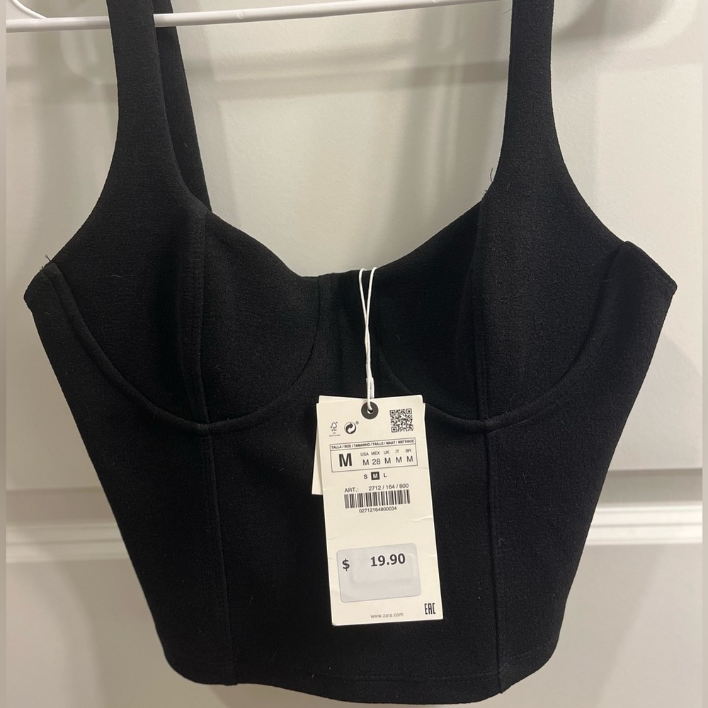 NWT Zara Corset Top 🖤